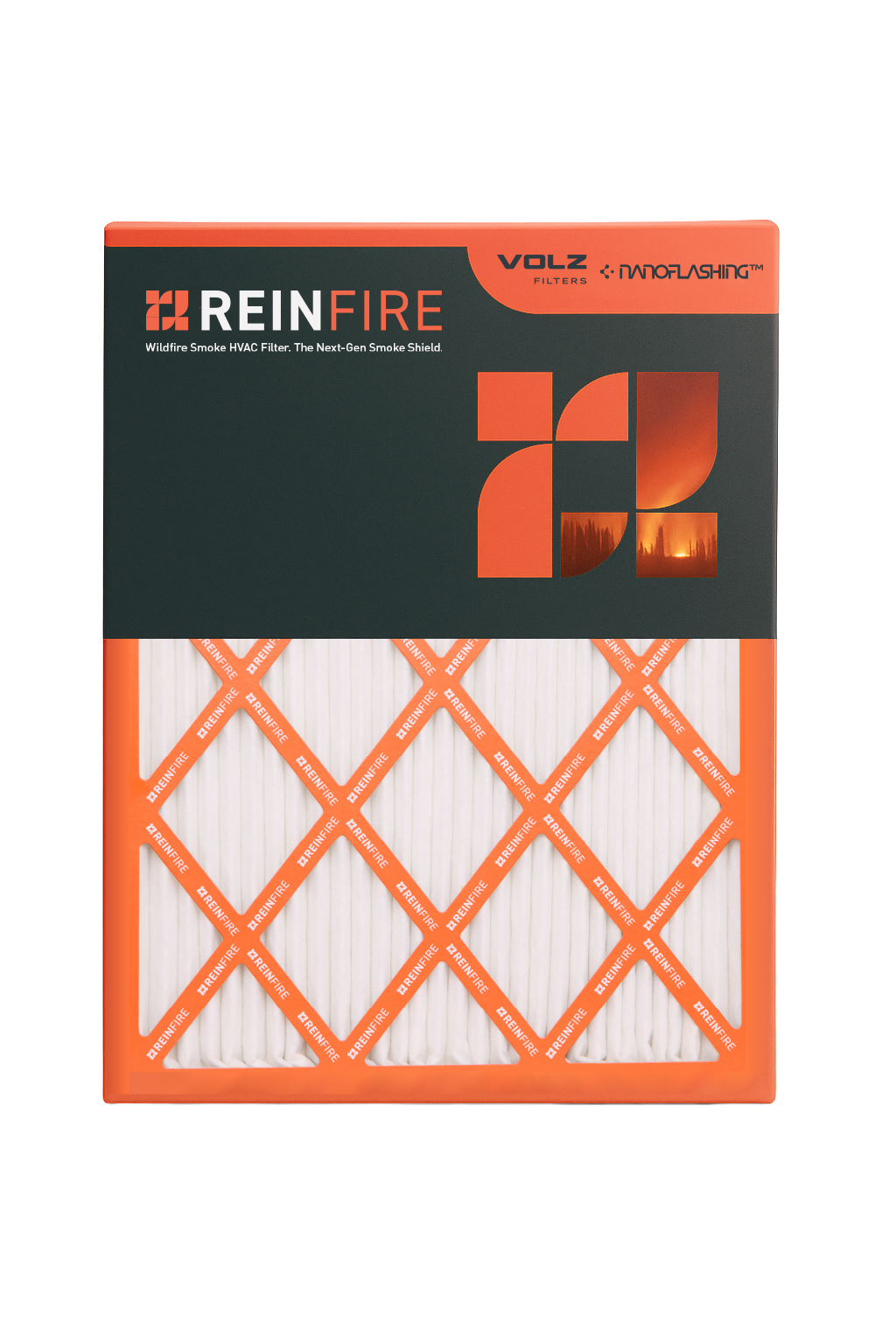 ReinFire™ Anti-Pathogen HVAC Filter | Wildfire Smoke & Allergy Defense